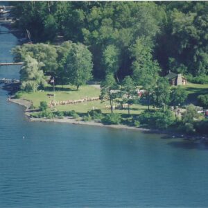 Aerial View From North During Evening Retreat Ceremony